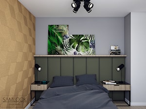 Mieszkanie w Warszawie - Sypialnia, styl nowoczesny - zdjęcie od SAMLOOK DESIGN STUDIO