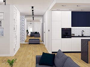 Mieszkanie w Warszawie - projekt w stylu nowoczesnym - Hol / przedpokój, styl nowoczesny - zdjęcie od SAMLOOK DESIGN STUDIO