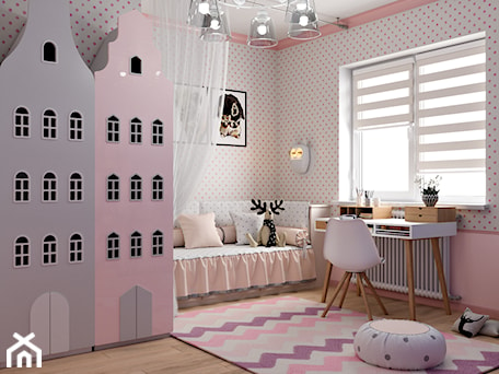 Aranżacje wnętrz - Pokój dziecka: Ukraina / Biała Cerkiew - 2-poziomowe mieszkanie w stylu minimalistycznym - Średni biały różowy pokój dziecka dla dziecka dla dziewczynki, styl tradycyjny - ABD Projects. Przeglądaj, dodawaj i zapisuj najlepsze zdjęcia, pomysły i inspiracje designerskie. W bazie mamy już prawie milion fotografii!