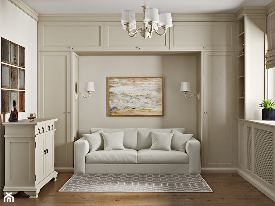 Elbląg - projekt mieszkania w stylu klasycznym - Biuro, styl tradycyjny - zdjęcie od ABD Projects