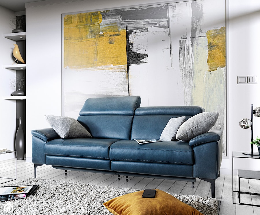 Ines B - Średni biały salon, styl nowoczesny - zdjęcie od Livingroom Official