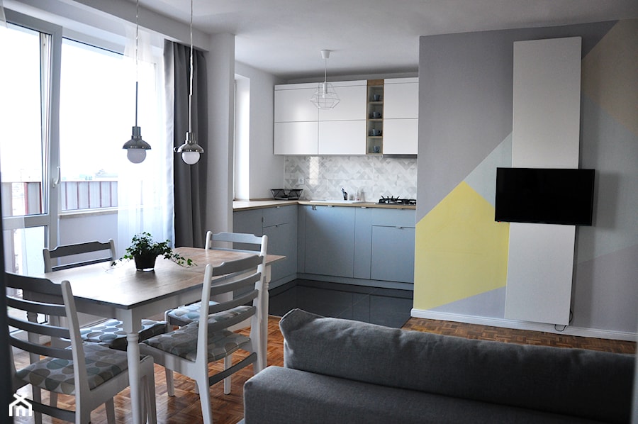 Optymistyczny apartament w centrum Warszawy - Salon, styl nowoczesny - zdjęcie od Aneta Błociszewska
