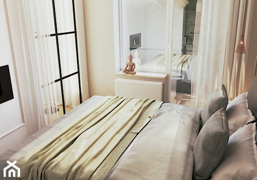MIESZKANIE II - Mała biała sypialnia - zdjęcie od START DESIGN