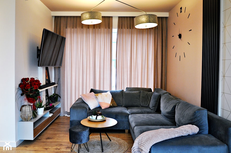 Dom w Łomiankach - Salon, styl skandynawski - zdjęcie od MOOKA Studio