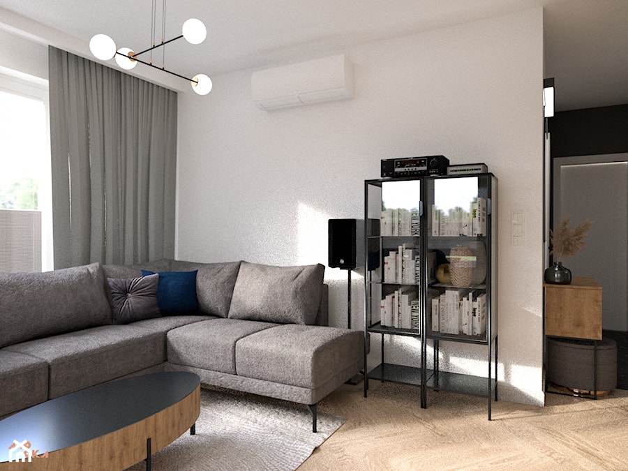 Mieszkanie na Pradze - Salon, styl skandynawski - zdjęcie od MOOKA Studio