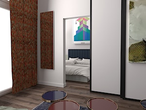 Mieszkanie w Warszawie - Mała biała sypialnia, styl nowoczesny - zdjęcie od MOOKA Studio