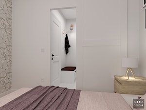 Przytulna sypialnia - Mała biała sypialnia, styl tradycyjny - zdjęcie od MOOKA Studio