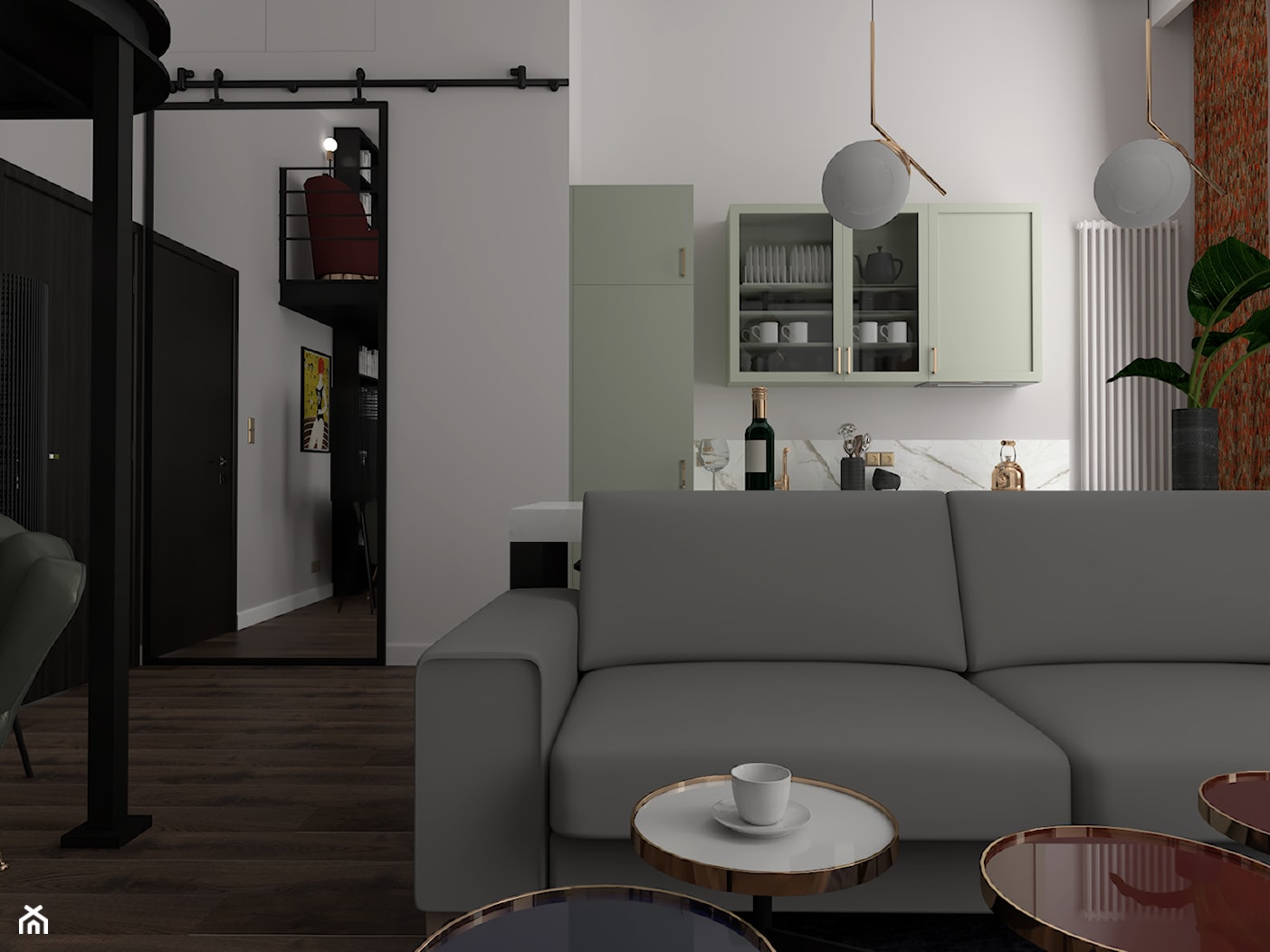 Mieszkanie w Warszawie - Mały salon, styl nowoczesny - zdjęcie od MOOKA Studio - Homebook