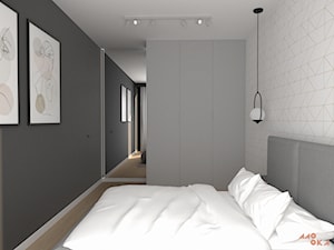 Geometryczna sypialnia - zdjęcie od MOOKA Studio