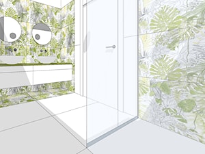 łazienka . projekt wnętrza . dom w Chybach - zdjęcie od Studio Nastroje Agnieszka Szefler
