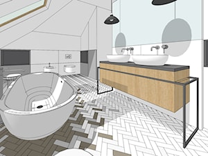 łazienka . projekt wnętrza - zdjęcie od Studio Nastroje Agnieszka Szefler
