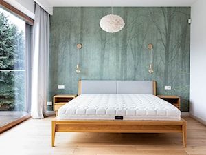 Średnia biała sypialnia, styl nowoczesny - zdjęcie od Goodfoto Izabela Koziol