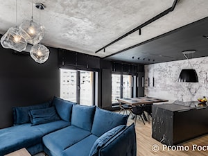Mieszkanie dla faceta 70 m - Salon, styl nowoczesny - zdjęcie od Fotografia Wnętrz Kraków- Promofocus