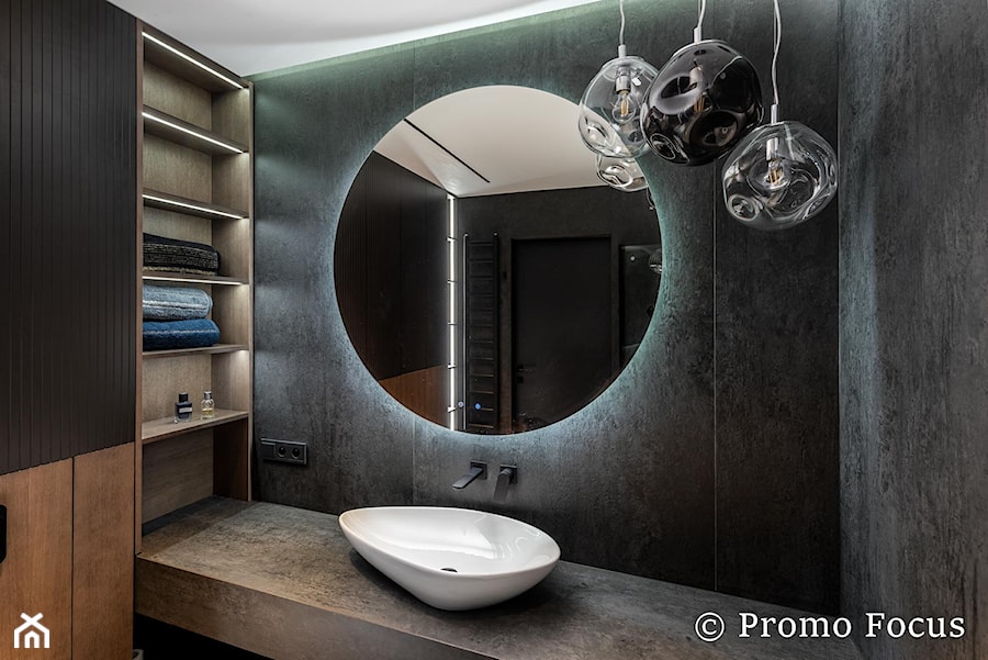 Mieszkanie dla faceta 70 m - Łazienka, styl nowoczesny - zdjęcie od Fotografia Wnętrz Kraków- Promofocus