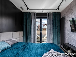 Mieszkanie dla faceta 70 m - Sypialnia, styl nowoczesny - zdjęcie od Fotografia Wnętrz Kraków- Promofocus