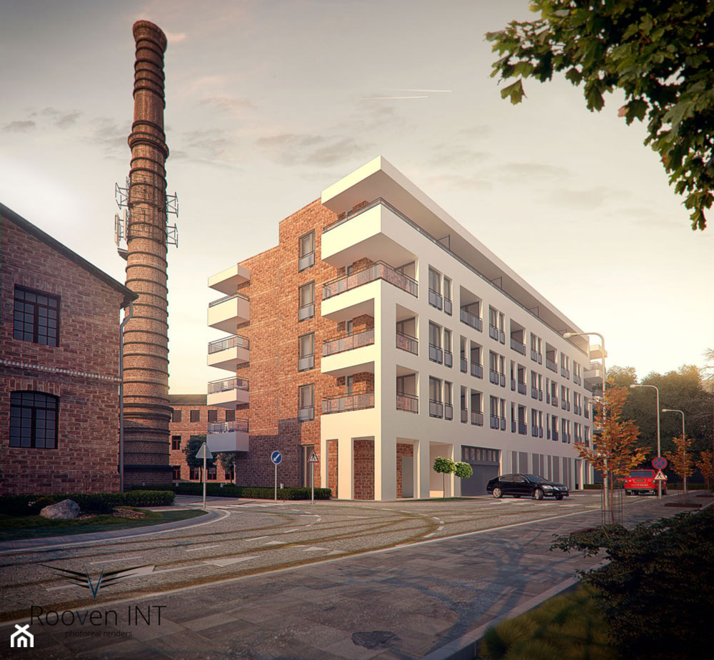 Wizualizacja 3D budynku w dawnej fabryce - zdjęcie od Rooven fotorealistyczne WIZUALIZACJE 3D i ANIMACJE - Homebook