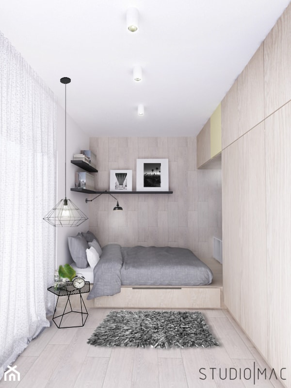 Średnia sypialnia, styl minimalistyczny - zdjęcie od STUDIO MAC