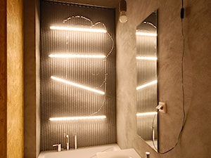mini apartament - Mała bez okna łazienka, styl nowoczesny - zdjęcie od PROJEKTOWANIE_OD_A_DO_Z