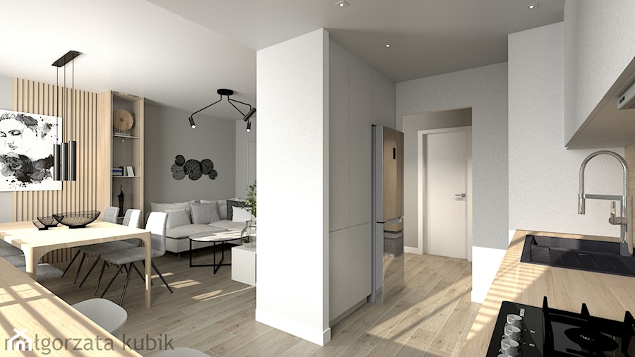 Mieszkanie w Zamościu - Kuchnia, styl minimalistyczny - zdjęcie od Malgorzata Kubik