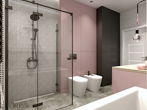 Łazienka z akcentami różu - zdjęcie od Malgorzata Kubik