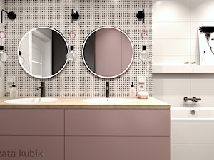 Łazienka z akcentami różu - zdjęcie od Malgorzata Kubik