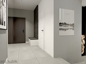Dom pod Łodzią - Hol / przedpokój, styl minimalistyczny - zdjęcie od Malgorzata Kubik