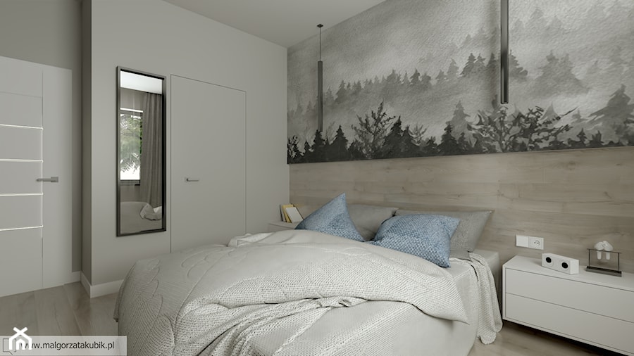 Sypialnia z motywem lasu - zdjęcie od Malgorzata Kubik