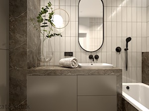 Elegancka łazienka - Mała bez okna łazienka, styl nowoczesny - zdjęcie od Malgorzata Kubik