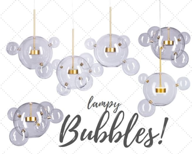 zdjęcia ze strefy przymierzalni z naszą lampą BUBBLES w roli głównej :) - zdjęcie od ONELOVEDESIGN