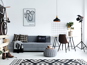 minimalistyczny salon w stylu skandynawskim