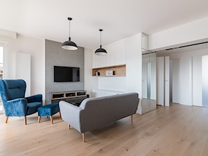 Sesja zdjęciowa mieszkania w nowym bloku - Salon, styl skandynawski - zdjęcie od Studio Buffavento | Paulina Zatorska