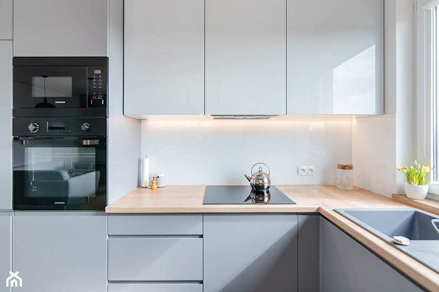 Sesja zdjęciowa mieszkania w nowym bloku - Kuchnia, styl nowoczesny - zdjęcie od Studio Buffavento | Paulina Zatorska