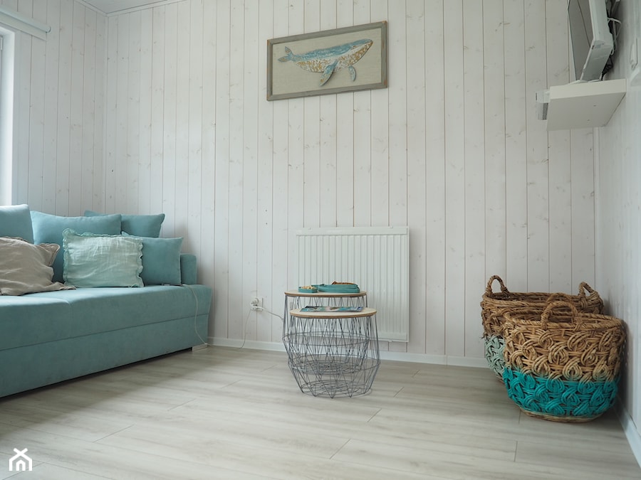 Domek Plażowy - Salon, styl skandynawski - zdjęcie od morskie domki kopalino