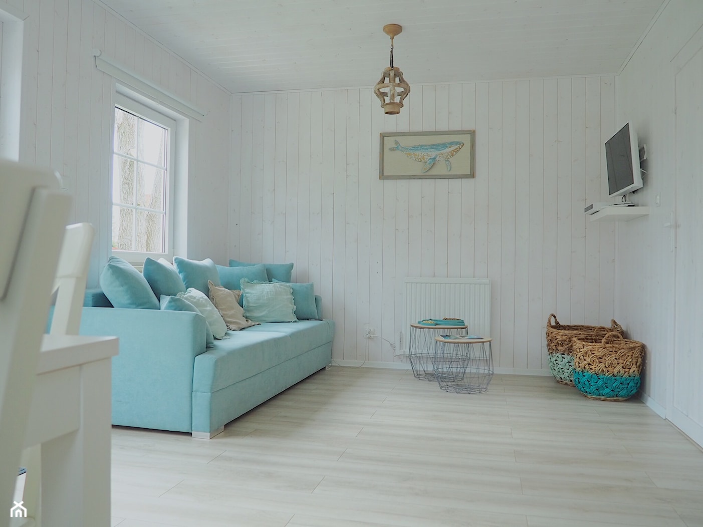 Domek Plażowy - Salon, styl skandynawski - zdjęcie od morskie domki kopalino - Homebook