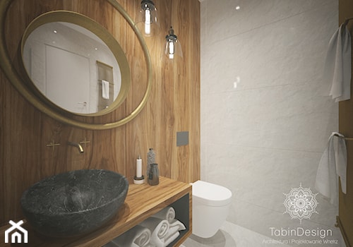 Wnętrza hotelu - Średnia łazienka, styl nowoczesny - zdjęcie od Tabin Design