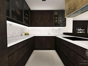 Salon z kuchnią wersja 2 - zdjęcie od Tabin Design
