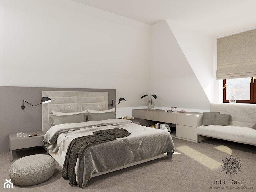 Sypialnia w domu jednorodzinnym - zdjęcie od Tabin Design