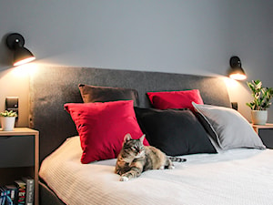 Mieszkanie w Poznaniu - Mała czarna sypialnia - zdjęcie od 3XB Architekci