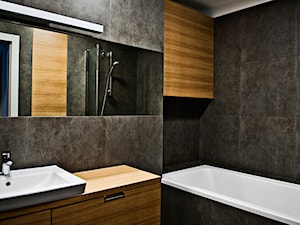 Średnia bez okna z lustrem łazienka, styl nowoczesny - zdjęcie od House of images