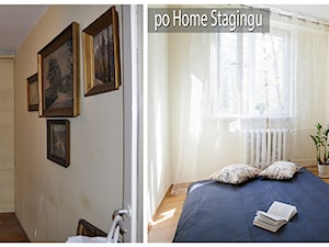 Home Staging, ul. Na Kozłówce w Krakowie - Sypialnia, styl minimalistyczny - zdjęcie od Sceny Domowe - Home Staging w Małopolsce i na Śląsku