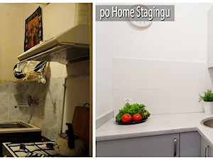 Kuchnia po zmianach - zdjęcie od Sceny Domowe - Home Staging w Małopolsce i na Śląsku