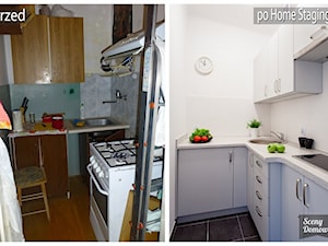 Kuchnia po zmianach - zdjęcie od Sceny Domowe - Home Staging w Małopolsce i na Śląsku