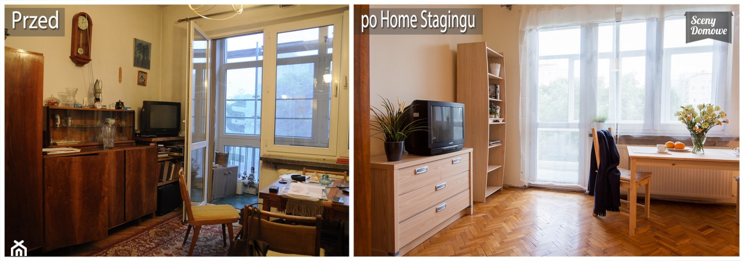 Salon po zmianach - zdjęcie od Sceny Domowe - Home Staging w Małopolsce i na Śląsku - Homebook