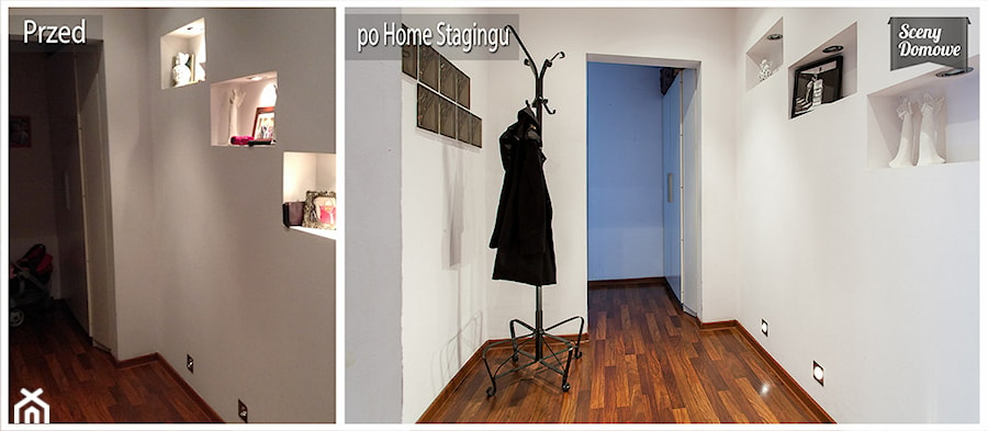 Home Staging, Katowice, ul. Józefowska - Hol / przedpokój, styl minimalistyczny - zdjęcie od Sceny Domowe - Home Staging w Małopolsce i na Śląsku