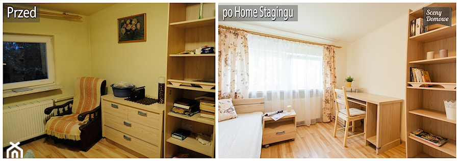 Home Staging, ul. Szafera, Kraków - Biuro, styl minimalistyczny - zdjęcie od Sceny Domowe - Home Staging w Małopolsce i na Śląsku
