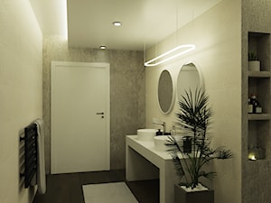 Łazienka z podwieszanym sufitem - zdjęcie od Kasmi3DInteriors