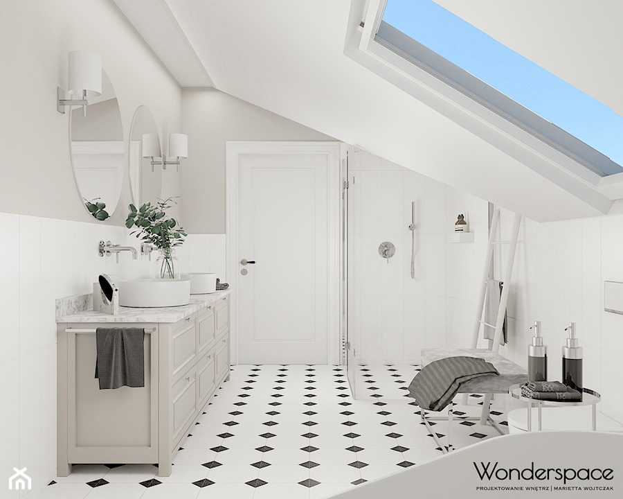 Łazienka, styl tradycyjny - zdjęcie od Wonderspace - studio projektowania wnętrz