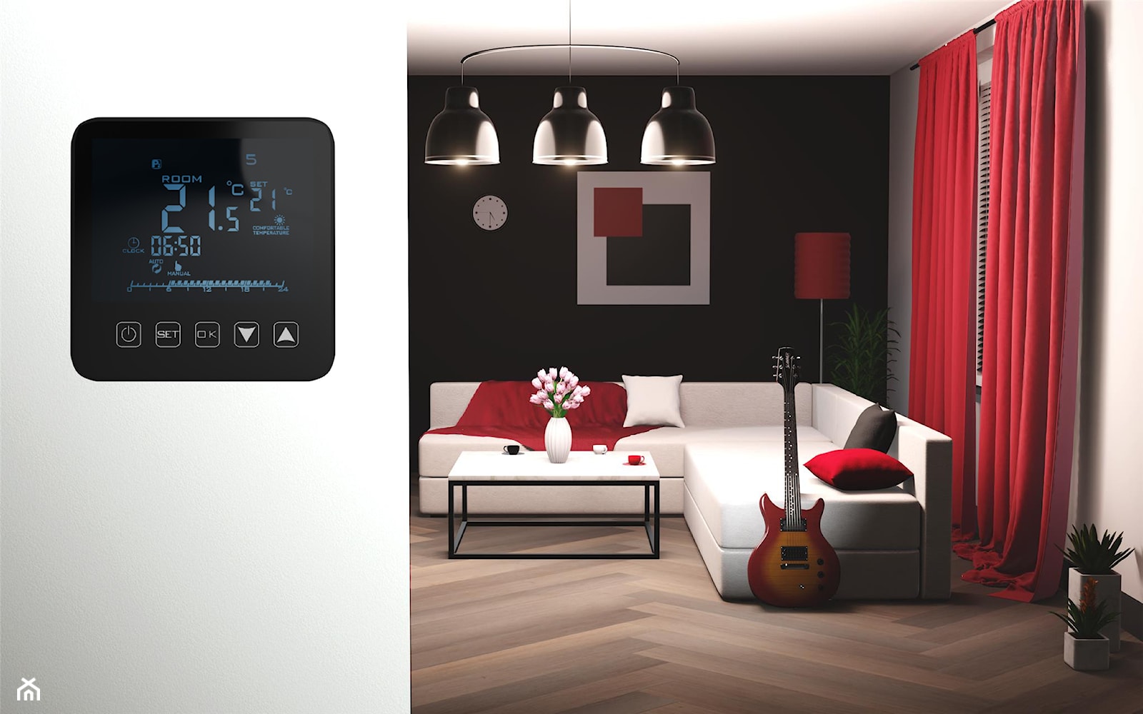 Dotykowy termostat z funkcją WiFi - zdjęcie od elexpress.pl - Homebook