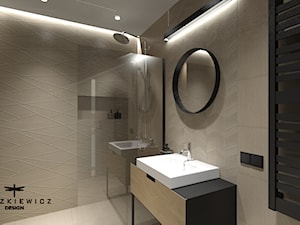 Projekt mieszkania na Międzyborskiej -wnętrze łazienki - zdjęcie od Paszkiewicz Design