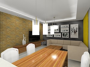 mieszkanie w żółciach - Salon - zdjęcie od Art-Wnętrza Studio Projektowanie Architektury i Wnętrz
